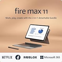 Amazon Fire Max 11 tablet productivity bundle with Keyboard Case, Stylus Pen, octa-core processor, 4 GB RAM to do more throughout your day, 64 GB, Gray