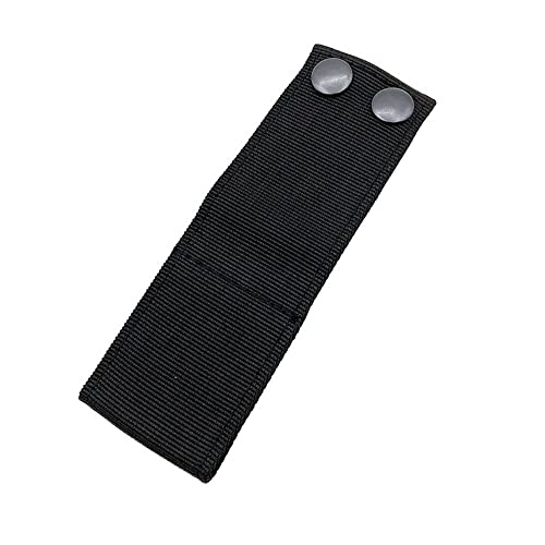 Capa para algemas de nylon com fecho de pressão de segurança cintos de serviço de 5,7 cm (preto)