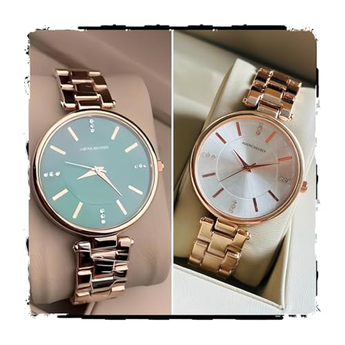 Image of AMERICANVIBER DRW001001 Premium Watch Combo for All Occasions - Fancy & Elegant Design, Stylish Gift Set Analog Watch for Women