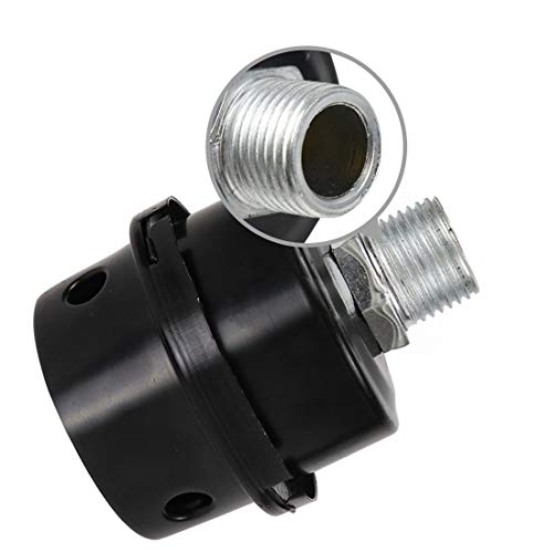 2 Pcs Air Compressor Silencer Filter Metal Air Compressor Intake Filter Noise Muffler Silencer 1/2"Pt 20Mm #TOP2