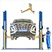 XK-1500 Two Post Auto Lift 3+3 Enhanced Lifting Arm Capacity 15000 Lbs Car Lift Truck Hoist with 36 Months Parts Replacement