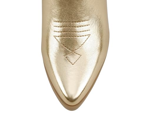 Image of Soda inchBLAZING inch ~ Women Western Bootie Pointe Toe with Low Heel (Wide Fit Available)