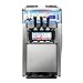 Furvveerr 1200W Máquina de Helados Soft Heladera Maquina Helados Soft Comercial Maquina Helados 18L/5Gal 3 Sabores para Cafeterías,Buffets,Tiendas de Bebidas,Restaurantes