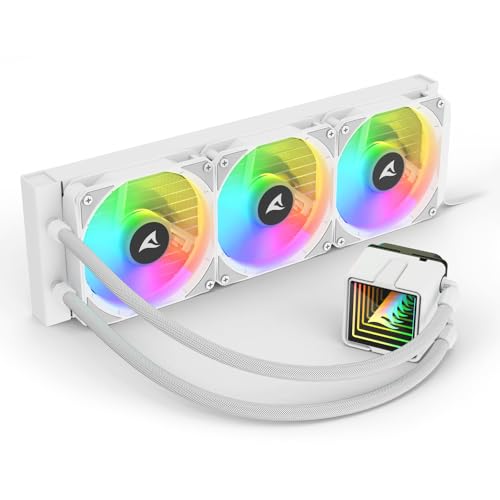 Refroidissement à eau Sharkoon S100 ARGB White pour processeur PC - 7