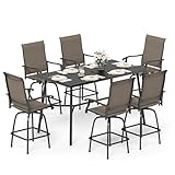 Sophia & William Outdoor Bar Set, Patio Bar Table and Chairs Set, Bar Height...