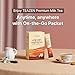 TEAZEN Earl Grey Vanilla Milk Tea Powder, Cylon Black Tea, Sweetened Instant Milk Tea Mix, On-the-go Packet (20 Packets, 10.58oz)