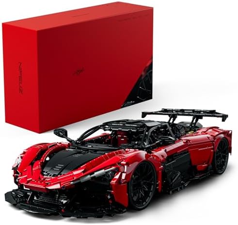 Nifeliz ASIL Sports Car Building Set, 1:8 Scale Advanced Collectible Car Model Set for Adults, Display Gift for Racing Fans (4099 PCS, NF10293)