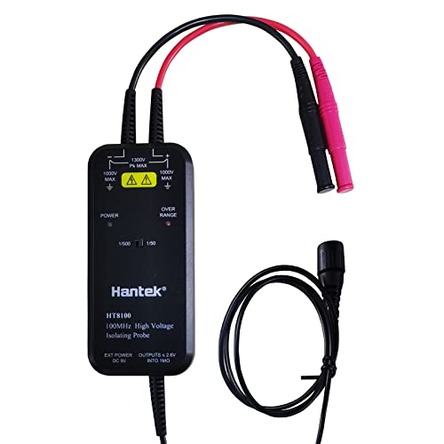 Hantek 100MHZ Oscilloscope HT8100 High Voltage Differential Probe Isolation Probe LED Indicator Accessory Tools