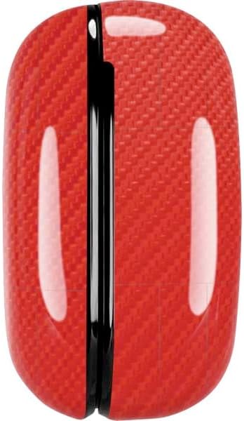 Skinit Decal Audio Skin Compatible with Galaxy Buds Pro - Red Carbon Fiber Specialty Texture Material Design