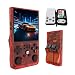 Blorkbuy R36MAX Retro Handheld Game Console,4.0-Inch 720x720 IPS HD Screen,Preloaded Classic Games,Linux Open Source System,128G TF Card &4000mAh Battery,Portable Travel Gift for Teens & Adults (Red)