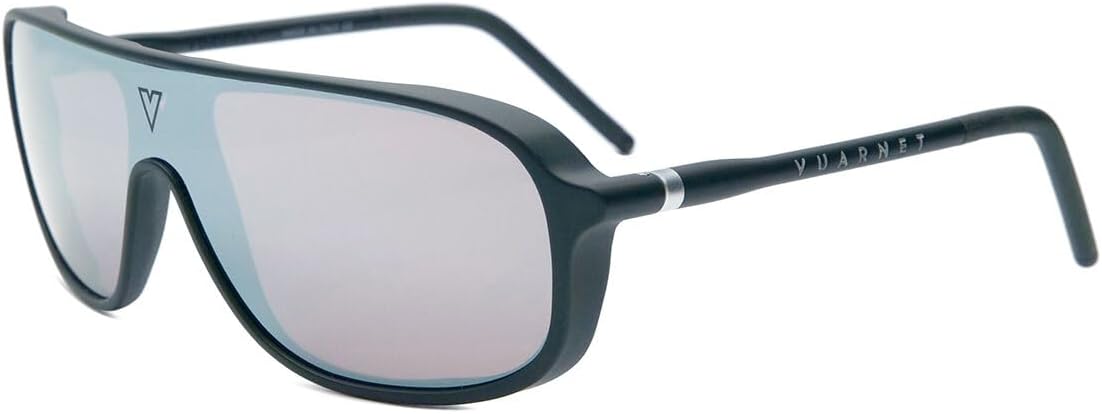 Vuarnet Men's VL1931 VL/1931 0002 Black/HD Pure Silver Flash Sunglasses 66mm