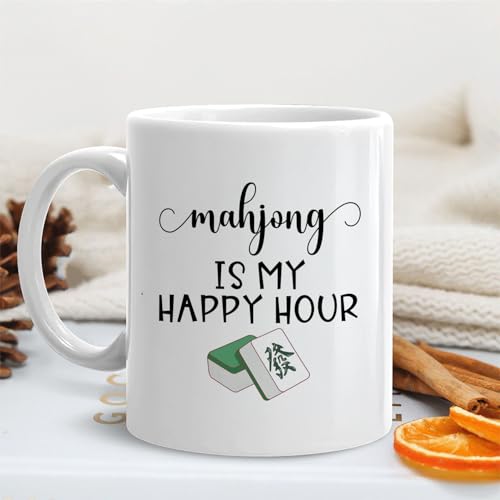 Taza de cerámica Mahjong para café 11 oz miniatura 4