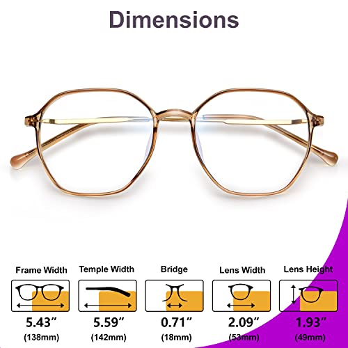 Visoone Lightweight Tr90 Blue Light Glasses Stylish Non Prescription Eyewear For Women Men Rane #TOP7