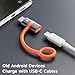 mcdodo Adapter USB C auf Micro USB USB C Stecker zu Micro USB Buchse Adapter Kompatibel mit Samsung Galaxy,LG,Huawei,Typ-C Handys,Power Bank
