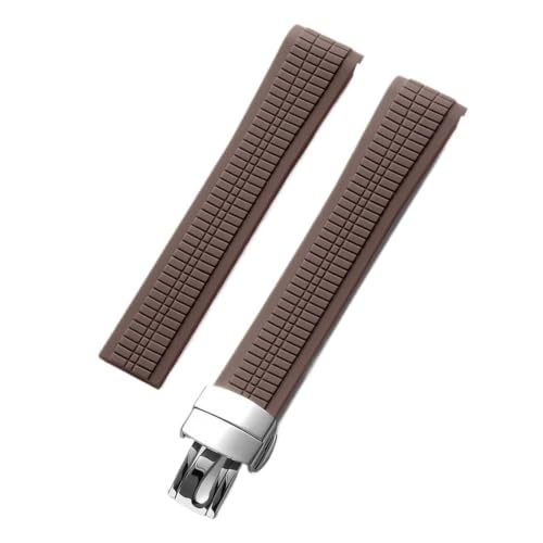 Bracelet de montre en silicone 21mm étanche et souple en caoutchouc haute résistance