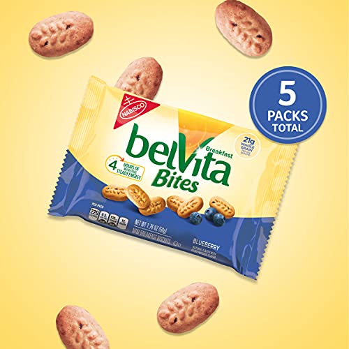 Image of belVita Bites Blueberry Mini Breakfast Biscuits, 5 Packs