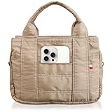 [アンコール] ミニトート レディース 【高見えミニトート】 トートバッグ 小さめ ２WAY ショルダーバッグ 軽量 機能的 使いやすい ランチバッグ 通勤 かばん マザーズバッグ 手提げバッグ ナイロン (グレージュ)