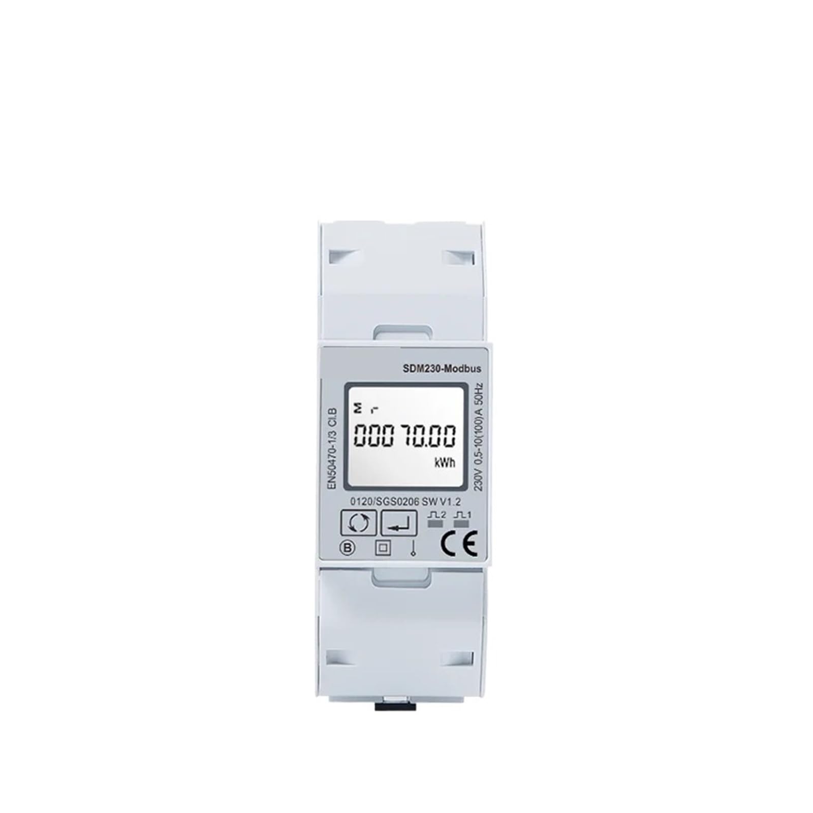 Compteur d'énergie monophasé SDM230-Modbus 230 V, Sortie Impulsion/Modbus, RS485