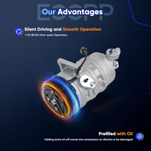 Image of ECCPP A /C Compressor with Clutch 2005-2019 for Nissan Frontier Xterra 4.0L 2009-2012 for Suzuki Equator 4.0L AC Compressor