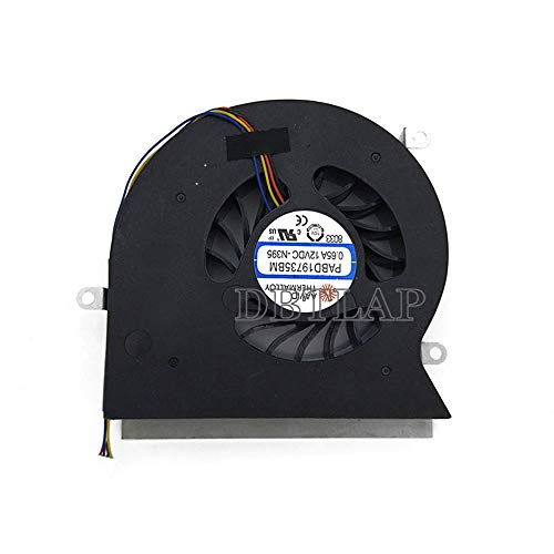 DBTLAP CPU ventilateur pour MSI GT62VR 6RD 6RE GT62VR 7RE Dominator Pro 16L1 16L2 CPU ventilateur PABD19735BM-N322 4-Pins