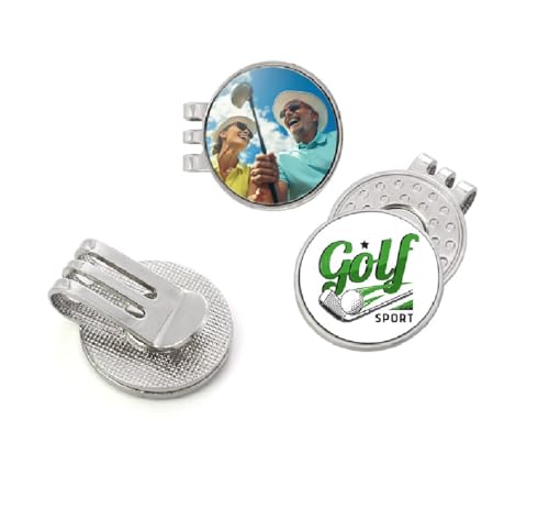 30 Pcs Sublimation Blank Golf Ball Markers Hat Clips with