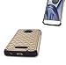 Moto Z Play Case, Moto Z Play Droid Case, Style4U Shockproof Studded Rhinestone Crystal Bling Hybrid Armor Case Cover for Motorola Moto Z Play, Moto Z Play Droid with 1 Stylus (Gold Black)