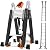 20FT Telescoping Ladder w. Stabilizer/Wheels/Cargo Hold,Adjustable Folding Extension Ladder A Frame 8+8 Foot Step Ladders for Home,Portable Aluminum Type 1A Ladder for Industrial,330lbs Capacity…