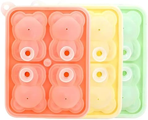 Bären-Eiswürfelform Aus Silikon – BPA-frei, Für Babynahrung & Eis, Temperaturbeständig -40°C Bis 230°C