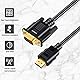 JOPHEK HDMI zu VGA Kabel 1.8m Unterstützung 1080P umwandeln Signal verbindet einen Desktop-PC, DVD, Laptop mit HDMI Anschluss einen Monitor, Projektor, HDTV mit VGA-Port