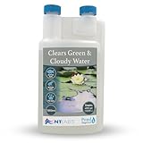 NT Labs Pond Magiclear, Clears Green and Cloudy Water, Control Against Algae Build up, Improves Pond Water Quality, Pond Water Flocculant (1000ml - Treats 18,200L)