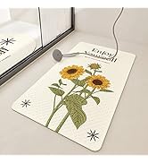 Sunflower Bath Tub Shower Mat 27.5 x 15.7 Inch Non-Slip Shower Stall Mat Comfortable Massage Bath...