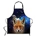 Produktbild Showudesigns Küchenschürze, Tiere, für Damen, Herren, Damen, Backen, Grillen, Grillen, Grillen, Grillen, Koch Schürzen, Polyester, Fuchs, Einheitsgröße
