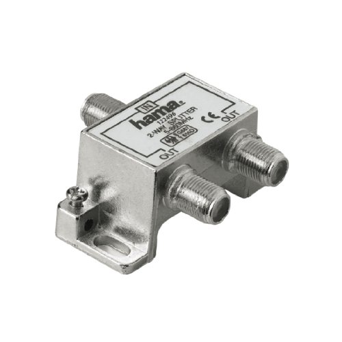Hama 122496 Satelliet F Splitter 2 Weg