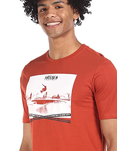 Image of COLT Men's Slim T-Shirt (CLMERNK10106R06 Rust XL)