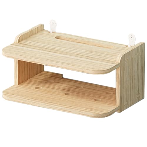Nzbztukuwp Holz Fernbedienungshalter mit 2 Ebenen