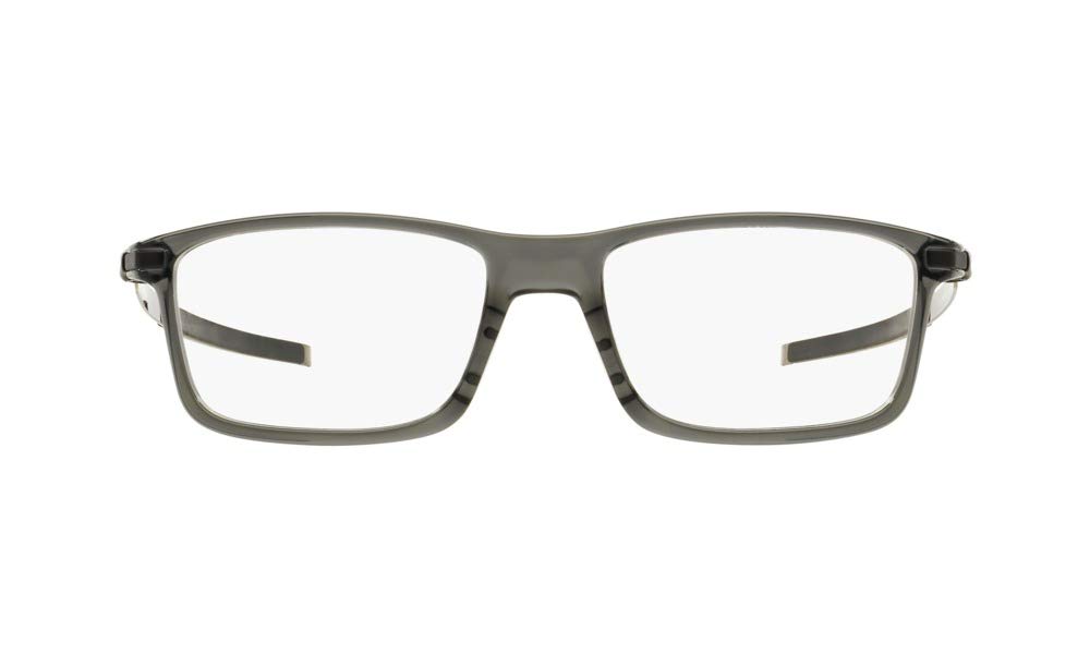 Oakley Men's Ox8050 Pitchman Rectangular Prescription Eyeglass Frames, Grey Smoke/Demo Lens, 55 mm