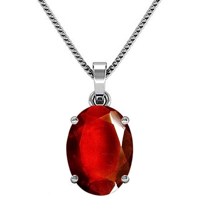 Pendentif hessonite naturelle 10,42 carats médaillon granit homme femme Small