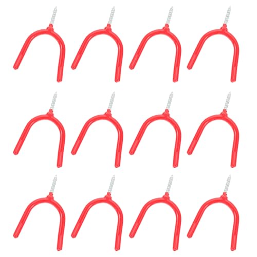 SOIMISS Set de 16 Ganchos Resistentes para Colgar Herramientas y Escobas, Diseño Tipo Garaje y Zona de Trabajo