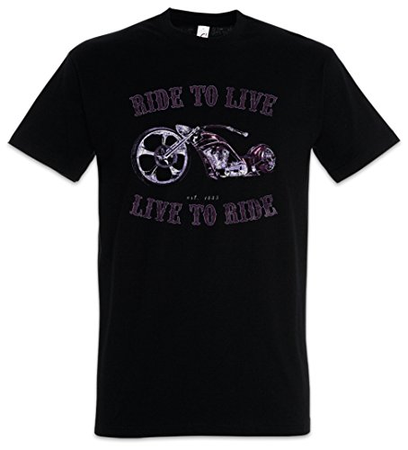 Urban Backwoods Live To Ride Uomo T-Shirt Nero Taglia 2XL