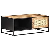 ❀【Robustesse et stabilité】La table basse est dotée d'un large espace de rangement, de sorte que vous pouvez mettre en valeur ou garder les objets que vous voulez bien organisés. Le cadre en fer contribue à sa robustesse et sa stabilité.