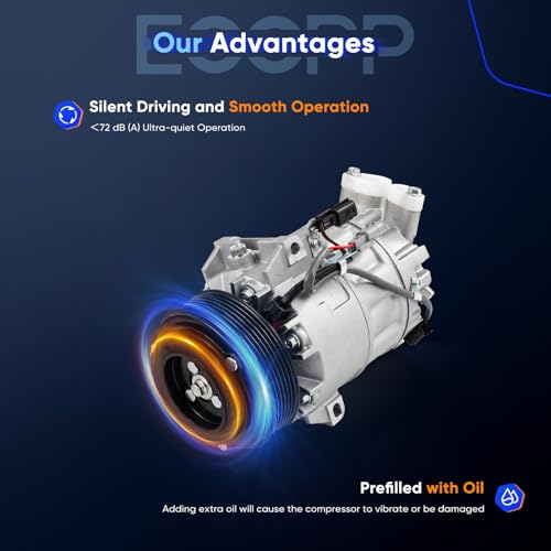 Image of ECCPP AC Compressor 2019-2025 for Nissan Altima 2.5L | Fast Cooling AC Compressor with Clutch Low Vibration