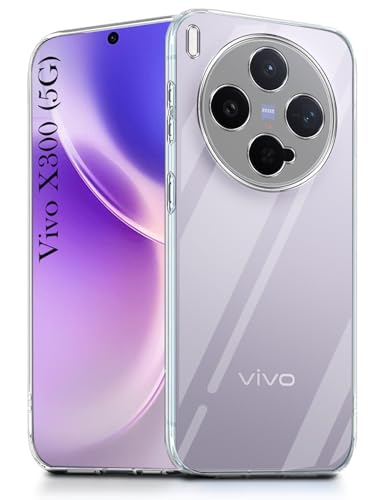 Image of Jkobi Silicone Back Cover Case for Vivo X300 5G (Clear Shockproof Case with Camera Protection | Soft and Flexible | Transparent)