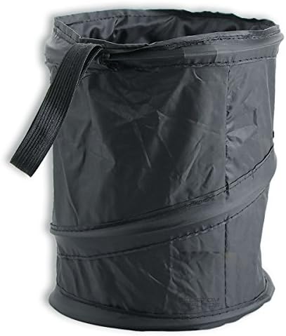 Car Trash Can by Vaygway - Pop Up Portable Trash Can Leak Proof Black Collapsible Litter Bag