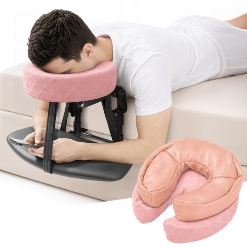 Image of Massage Headrest for Bed, Head Holder & Face Cradle with Face Down Pillow