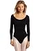 Danskin Women's Long-Sleeve Leotard, Black, Small