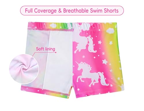 Image of Girls Swimsuit 2 Piece Rash Guard Set Short Sleeve Bathing Suits UPF 50+ Summer Beach Swimwear