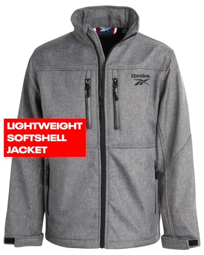 Image of Reebok Boys Softshell Jacket, Sherpa Fleece Lined Hooded Windbreaker