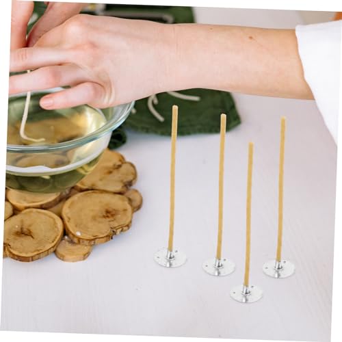 Mechas trenzadas para velas con base metálica 100 pcs VILLCASE miniatura 4