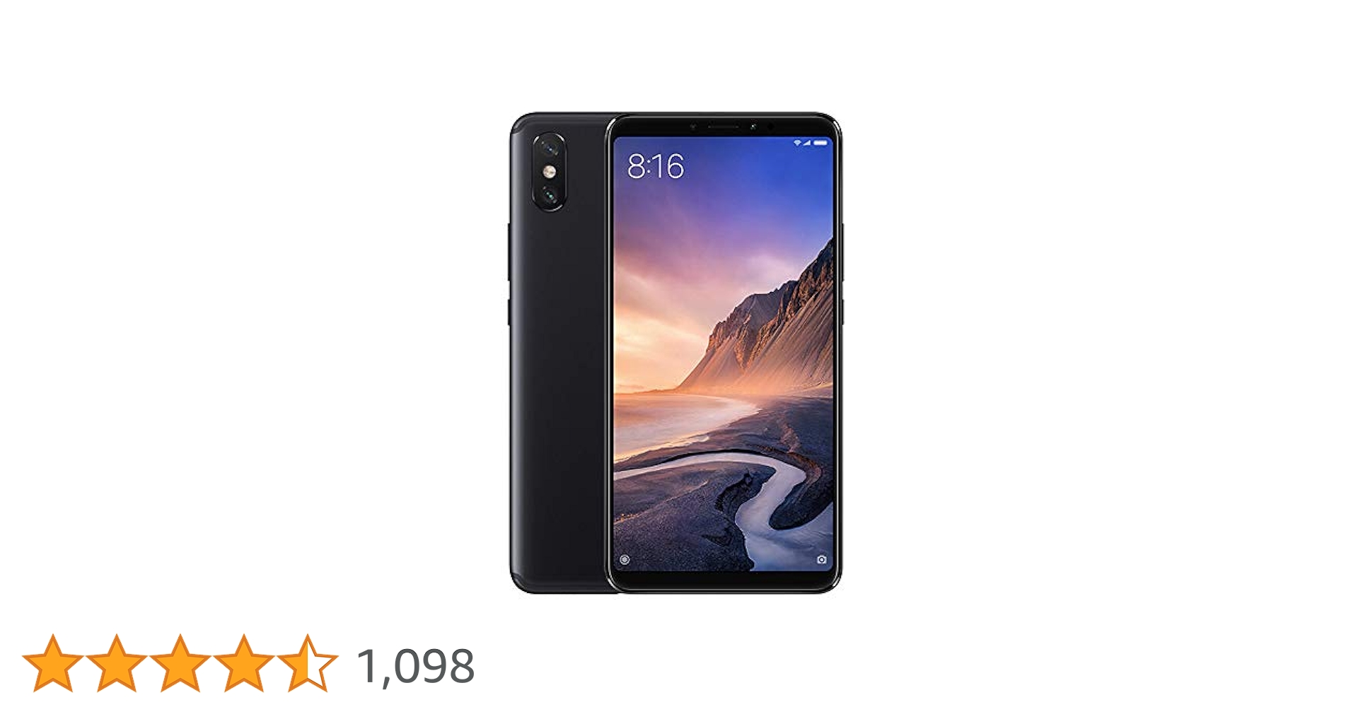 Xiaomi Mi Max 3 4G 64GB Dual-SIM Black - Non UK Official
