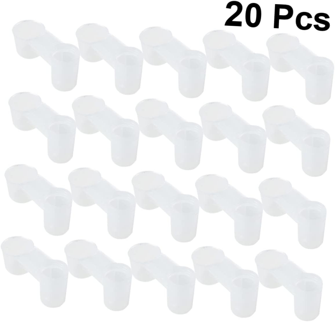 Happyyami 20pcs Birds Watering Station Port Pigeon Waterer Deflector Home Zoo Supplies